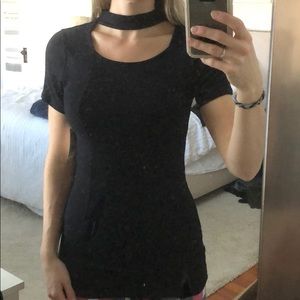 Free people casual/dress black shirt